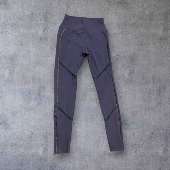 ALO Yoga Pants - ALO leggings blue with mesh-28 “ inseam.